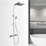 Colonne de douche avec mitigeur thermostatique colonne douche murale r�glable salle de bain colonne douche ...