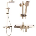 Colonne de douche rea bravo kit de douche or 45 x 40 x 105 cm
