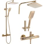 Colonne de douche rea tom kit de douche or 7 x 275 x 120 cm Colonne de douche rea tom kit de douche or 7 x 275 x 120 cm
