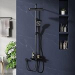 Colonne de douchesans robinetsyst�me de douchecarr�e pomme de douche 25cmdouchettecolonne de douche r�glableno ...