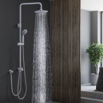 Colonne de douche - sans robinet - douche avec douchette à main 3 fonctions système de douche haut réglable ... Colonne de douche - sans robinet - douche avec douchette à main 3 fonctions système de douche haut réglable ...