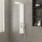 Colonne de douche - systme de panneau de douche aluminium blanc shl18028