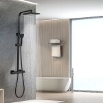 Colonne de douche thermostatique dewinner acier inoxydabledouche thermostatique douchette flexible r�glable ...