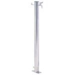 Colonne � eau de jardin 40 cm acier inoxydable rond