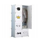 Colonne penderie modulable pour enfant 72x37x147 cm