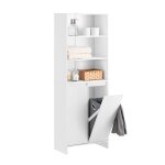Colonne salle de bain avec 2 portes bzr155 - w sobuy 30x30x170 cm - blanc Colonne salle de bain avec 2 portes bzr155 - w sobuy 30x30x170 cm - blanc