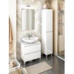 Colonne de salle de bain avec 2 portes sans poignée coloris blanc - longueur 30 x profondeur 35 x hauteur ... Colonne de salle de bain avec 2 portes sans poignée coloris blanc - longueur 30 x profondeur 35 x hauteur ...