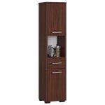 Colonne de salle de bain akord fin weng 30cm (2 portes 1 tiroir) - 5 tagres