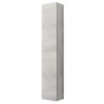 Colonne de salle de bain - chne blanc - 1 porte - rversible - 30 cm de largeur - design contemporain ...