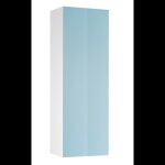Colonne de salle de bain - deconation - sofia - turquoise / blanc - 3 �tag�res r�glables - a suspendre ...