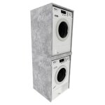 Colonne de salle de bain - mrbls home 66 x 180 x 512 cm - beton - meuble de salle de bain armoire pour ...