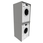 Colonne de salle de bain - mrbls home 66 x 180 x 512 cm - gris - meuble de salle de bain armoire pour ...