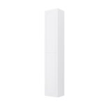Colonne de salle de bain suspendue r�versible maya avec 2 portes blanc mat