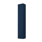 Colonne de salle de bain suspendue r�versible maya avec 2 portes bleu mat