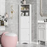 Colonne sdb meuble angle 365x365x155cm - 2 compartiments + Étagère réglable - rangement salle de bain ... Colonne sdb meuble angle 365x365x155cm - 2 compartiments + Étagère réglable - rangement salle de bain ...