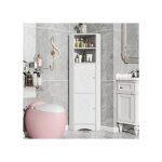 Colonne sdb meuble angle - cdisplay - 36. 5 x 36. 5 x 155 cm - armoire dangle - convient aux bureaux ...