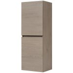 Colonne suspendue de salle de bain simple chêne foncé 35 x 136 cm Colonne suspendue de salle de bain simple chêne foncé 35 x 136 cm