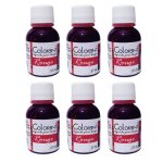 Colorant pour bougie - graine creative - rouge - 6 flacons de 27 ml - non ing�rable - mixte