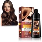 Colorant chtain marron 4 en 1 avec huile d?argan coloration naturelle et durable 400ml hair dye shampoo ...