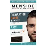 Kit de coloration barbe et cheveux 2 x 50 ml menside chatain