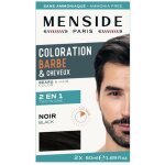 Kit de coloration barbe et cheveux 2 x 50 ml menside noir