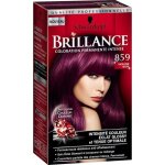 Coloration permanente cheveux - schwarzkopf - brillance - violine soie 859