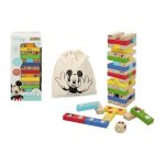 Jeu tour blocs bois / domino - colorbaby - 48731 - 52 pices - multicolore -  partir de 4 ans