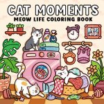 Livre de coloriage - moment de chat - 44 pages - 21x21 cm - th�me chats anti - stress