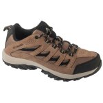 Columbia crestwood - chaussures de randonn�e homme beige en su�de semelle omni - grip