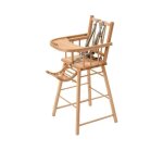 Combelle - 131701 - chaise haute andr fixe vernis naturel