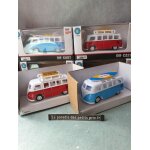 Combi 85 cm voiture en m�tal et plastique . r�tro friction van des ann�es 70 . combi vw