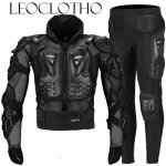 Combinaison de moto armure homme costume 2 pièces veste + pantalon ensemble de vêtement protection complète ... Combinaison de moto armure homme costume 2 pièces veste + pantalon ensemble de vêtement protection complète ...