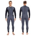 Combinaison noprne 3 mm ecelen pour homme - douce et confortable - adapte aux sports nautiques - grise ...