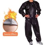 Combinaison de sauna fitness - vêtements - perte de poids femme - homme - pvc - noir noir Combinaison de sauna fitness - vêtements - perte de poids femme - homme - pvc - noir noir