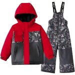 Combinaison de ski deux pièces smonty pour enfants noir et rouge xs Combinaison de ski deux pièces smonty pour enfants noir et rouge xs