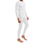 Combinaison thermique lgere - mt - sous - vtements de ski et d?hiver pour homme - blanc