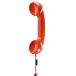 Combin� t�l�phonique pop phone r�tro usb - c avec microphone pour appels et visio native union orange ...