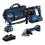 Combo kit 3 outils 18 v gsr + gws + gbh + 3 x 40 ah + gal 18v - 40 professional - bosch - 0615a5007l