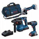 Combo - kit 3 outils 18v : gsr 18v - 55 + gws 18v - 7 + gbh 18v - 22 + 2 batteries 4, 0 ah (pc) + gal ... Combo - kit 3 outils 18v : gsr 18v - 55 + gws 18v - 7 + gbh 18v - 22 + 2 batteries 4, 0 ah (pc) + gal ...