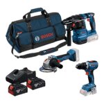 Pack 3 outils 18v - bosch - 0615a50094 - 2x4ah - sans fil 18v - travail sans poussi�re