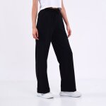Comeor pantalon de jogging femme en coton ? pantalon de sport ample avec taille lastique et jambe droite ...