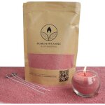 Comforder sable de bougie parfumé et mèche - granulés de cire aromatique - 400 + 4 mèches de bougie (rose) ... Comforder sable de bougie parfumé et mèche - granulés de cire aromatique - 400 + 4 mèches de bougie (rose) ...