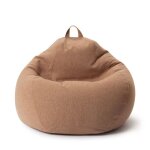 Comfort line lumaland xxl pouf - 110x110x50 cm coussin de sol - 250 l - eps remplissage de perles - marron ...