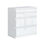 Commode 3 tiroirs - meblocker - meuble de rangement spacieux - salon bureau chambre � couche & enfant ...
