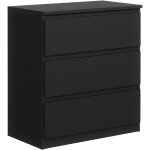Commode 3 tiroirs - meblocker - meuble de rangement spacieux - salon bureau chambre � couche & enfant ...