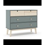 Commode de 4 tiroirs meuble de rangement - longueur 100 x largeur 40 x hauteur 81 cm