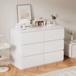 Commode 6 tiroirs blanc laqué design vagues - meuble dentrée salon salle de bain chambre - 110x40x72cm ... Commode 6 tiroirs blanc laqué design vagues - meuble dentrée salon salle de bain chambre - 110x40x72cm ...