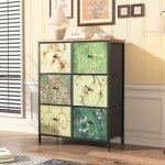 Commode  6 tiroirs commode vintage casier de rangement armoire de rangement commode en bois buffet salon ...