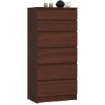 Commode akord k60 wengé 60 cm 6 tiroirs façade wengé 60x40x130 cm Commode akord k60 wengé 60 cm 6 tiroirs façade wengé 60x40x130 cm