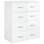 Commode / buffet contemporain avec 4 tiroirs 60x305x71 cm blanc brillant ll0000162153 Commode / buffet contemporain avec 4 tiroirs 60x305x71 cm blanc brillant ll0000162153